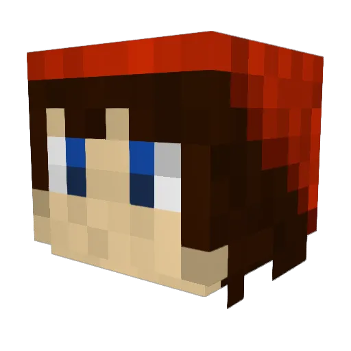 Fabius95 Minecraft avatar head, 3D render