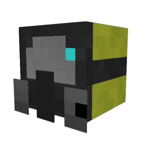 Fabixy Minecraft avatar head, 3D render