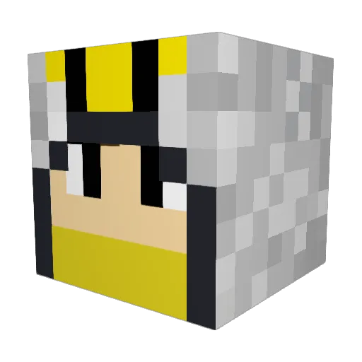 FabledFellow Minecraft avatar head, 3D render