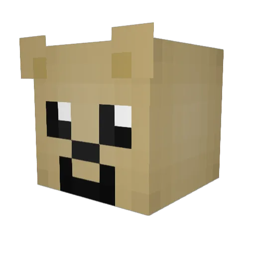 FablerBjorn Minecraft avatar head, 3D render