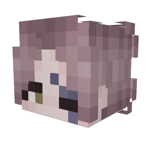 FabluSpoon Minecraft avatar head, 3D render