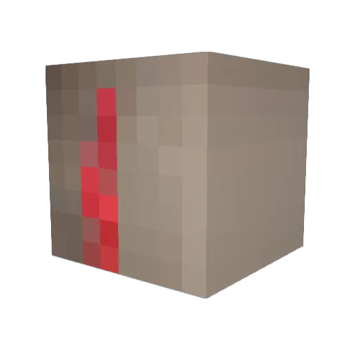 Fabnick Minecraft avatar head, 3D render