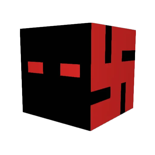 Fabocka Minecraft avatar head, 3D render