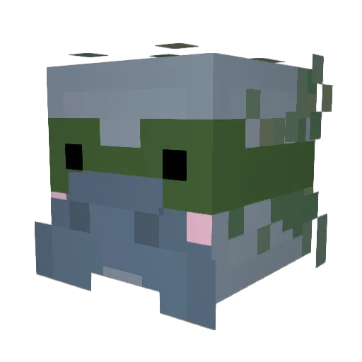 Fabourious Minecraft avatar head, 3D render