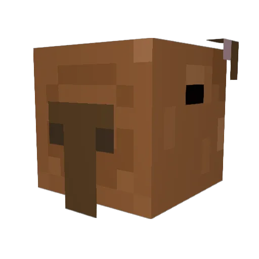 FabriCrack Minecraft avatar head, 3D render
