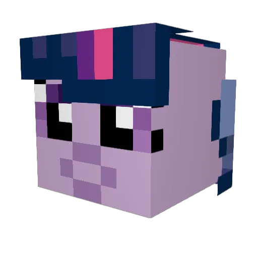 FabriSa Minecraft avatar head, 3D render