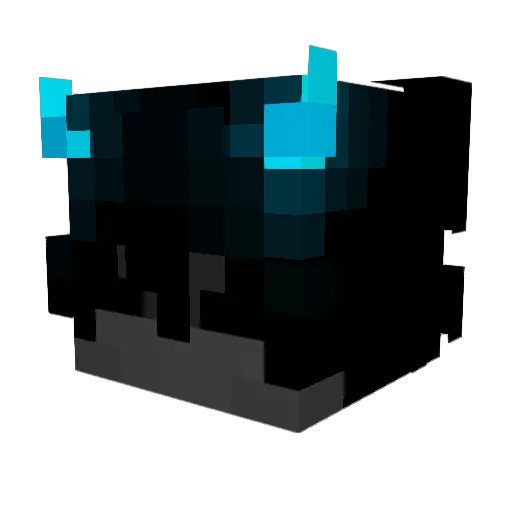 FabriZX Minecraft avatar head, 3D render
