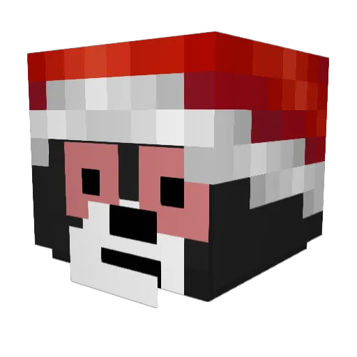 Fabriavend77 Minecraft avatar head, 3D render