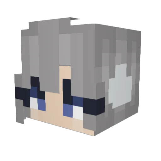 Fabricci04 Minecraft avatar head, 3D render
