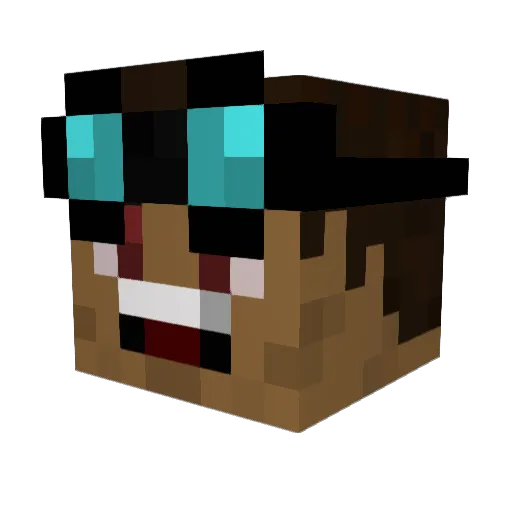 Fabricio0202 Minecraft avatar head, 3D render