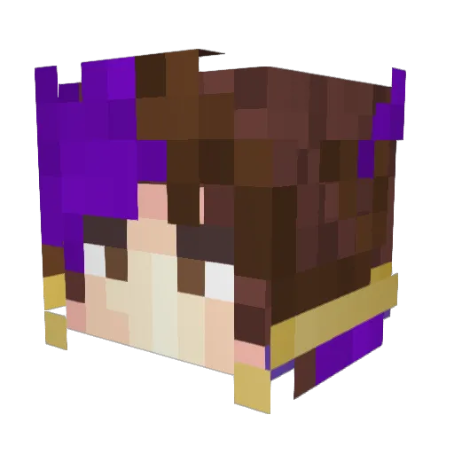 Fabricio_M Minecraft avatar head, 3D render