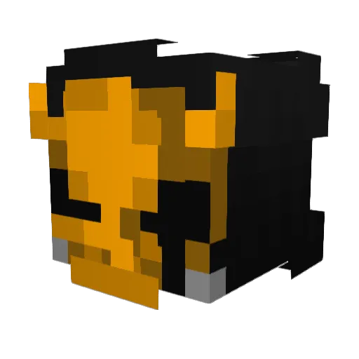 Fabrifalla Minecraft avatar head, 3D render