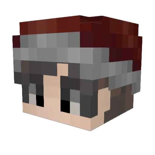 Fabrig2102 Minecraft avatar head, 3D render