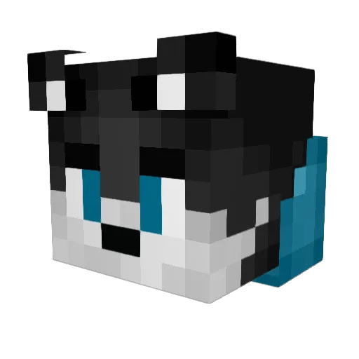 Fabrik Minecraft avatar head, 3D render