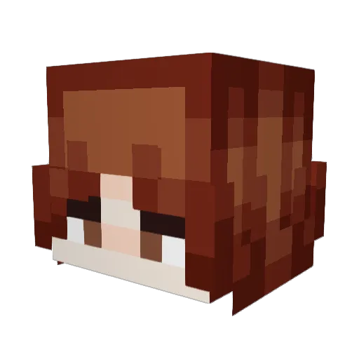 Fabroski Minecraft avatar head, 3D render