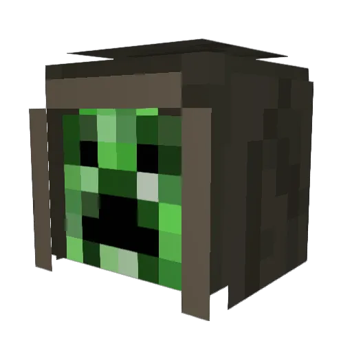 Fabrovio Minecraft avatar head, 3D render