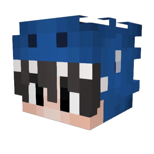 Fabs82 Minecraft avatar head, 3D render