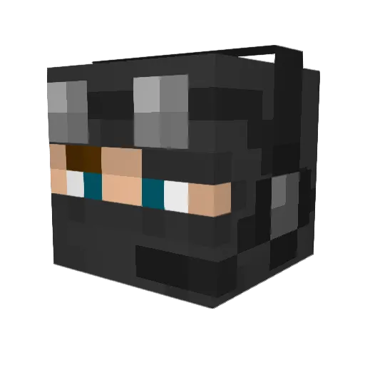 Fabse379 Minecraft avatar head, 3D render