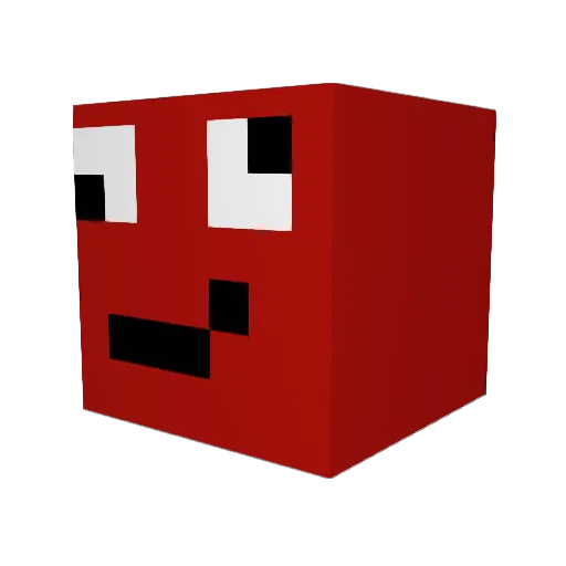 Fabsn88 Minecraft avatar head, 3D render