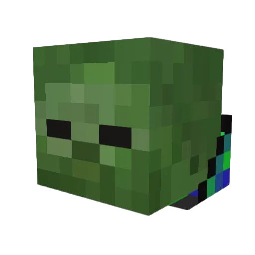 Fabsonik_St Minecraft avatar head, 3D render