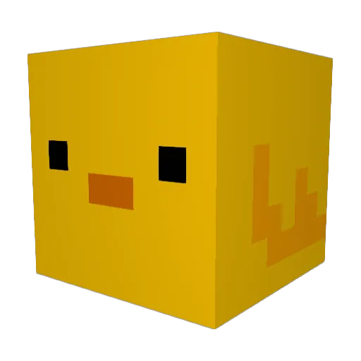 FabtasticRainbow Minecraft avatar head, 3D render