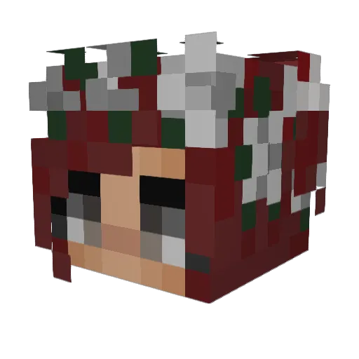 Fabulosa Minecraft avatar head, 3D render
