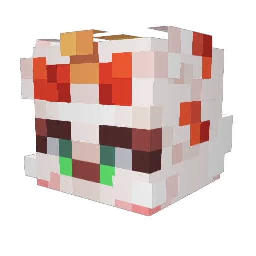 FabulousBeasts Minecraft avatar head, 3D render