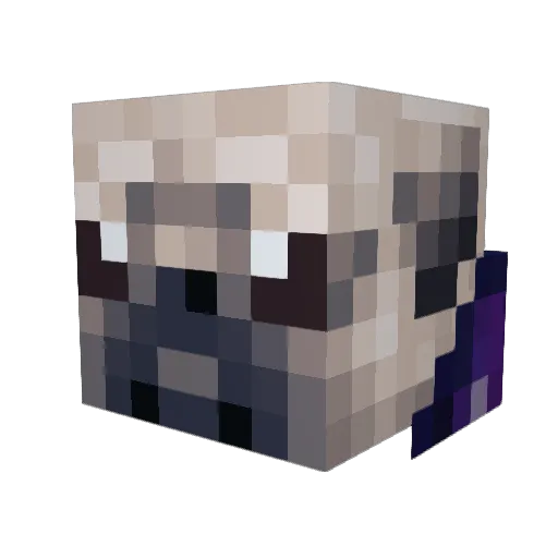 FabulousFedora Minecraft avatar head, 3D render