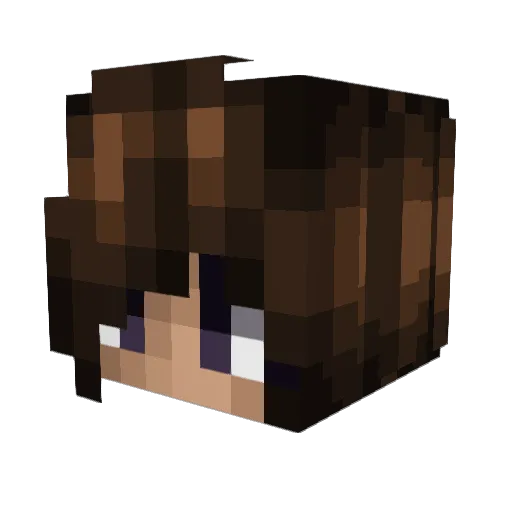 FaceHumor Minecraft avatar head, 3D render