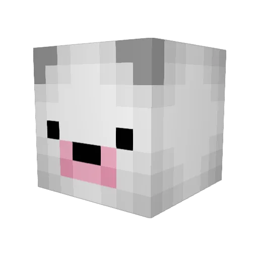 FaceOfDeath13 Minecraft avatar head, 3D render