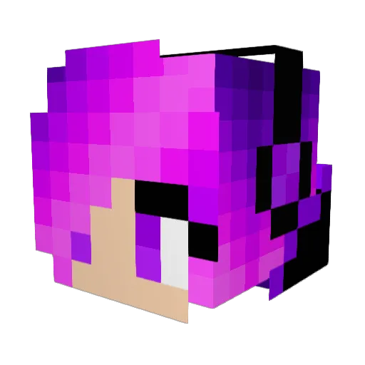 FaceStabbity Minecraft avatar head, 3D render