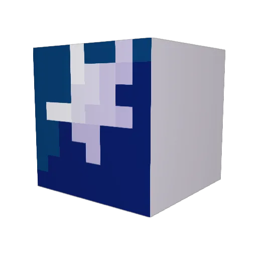 Face_carpet Minecraft avatar head, 3D render
