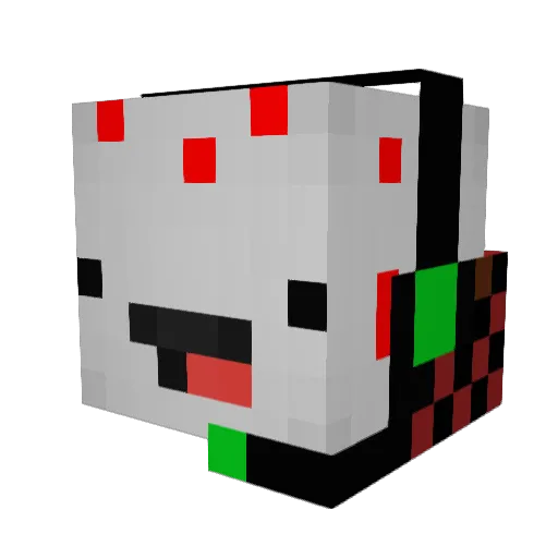 FacedSleet975 Minecraft avatar head, 3D render