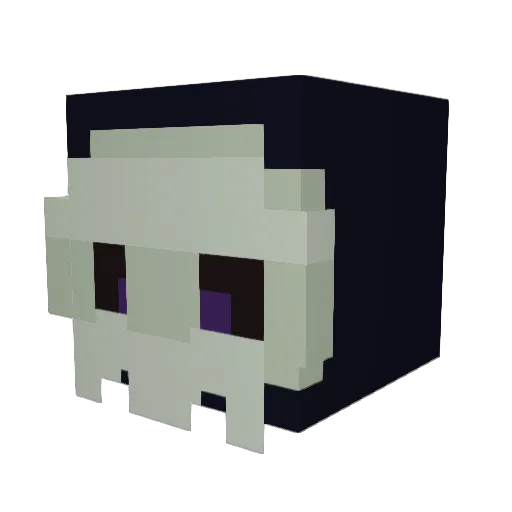 FacelessAngel6 Minecraft avatar head, 3D render