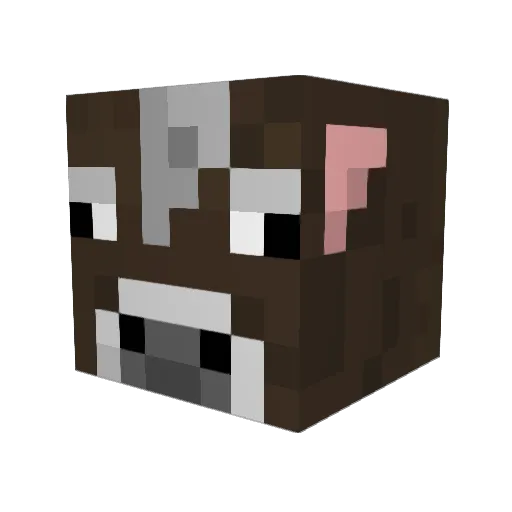 FacelessChicken Minecraft avatar head, 3D render