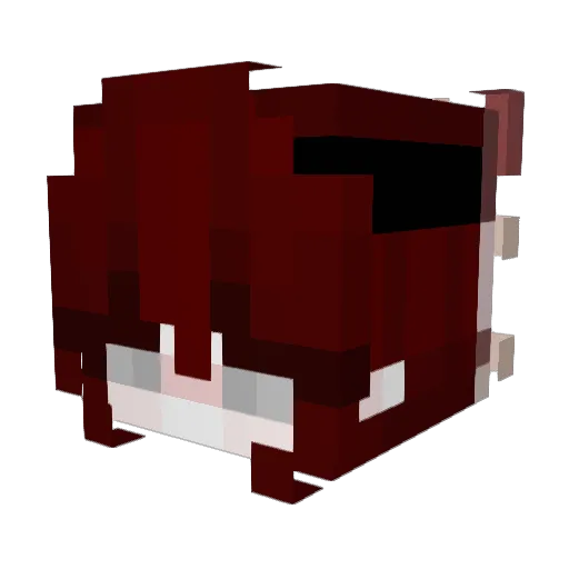 FacelessGirl Minecraft avatar head, 3D render