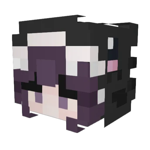 Facepalm Minecraft avatar head, 3D render