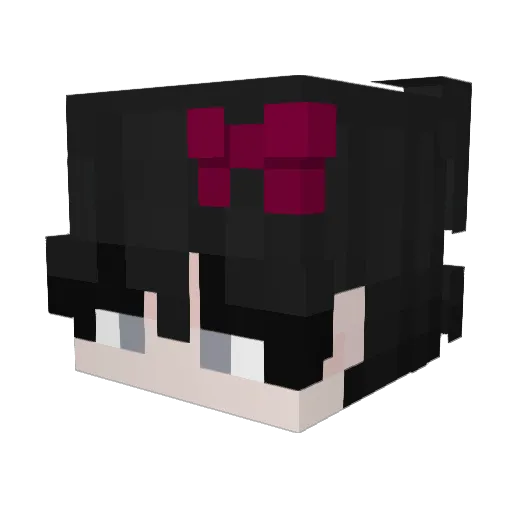 Faceplants Minecraft avatar head, 3D render