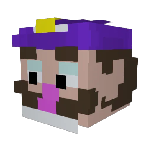 Facepunch24 Minecraft avatar head, 3D render