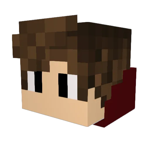 Facesons1337 Minecraft avatar head, 3D render