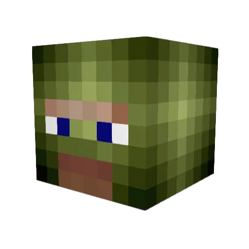 Facilee Minecraft avatar head, 3D render