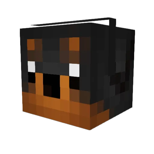 Facilitators Minecraft avatar head, 3D render