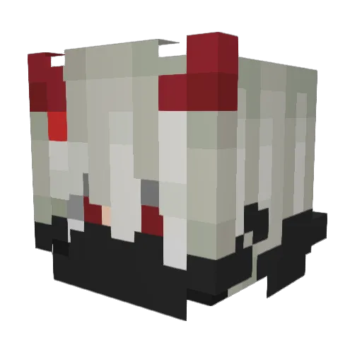 FacistPenguins Minecraft avatar head, 3D render