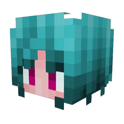 FackerCabezHuevo Minecraft avatar head, 3D render
