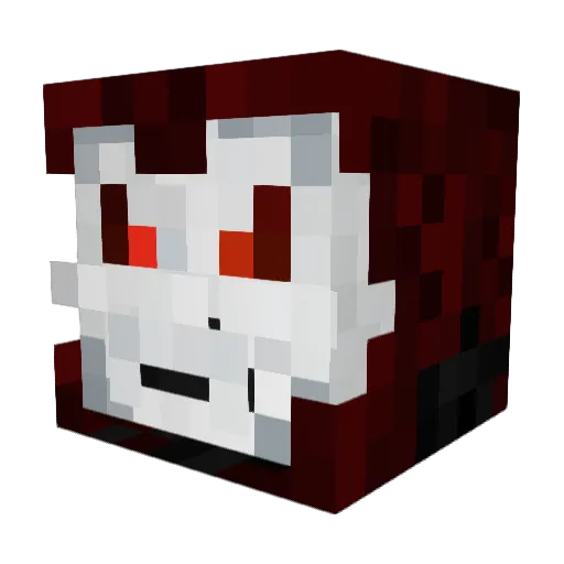 Fact0ring Minecraft avatar head, 3D render
