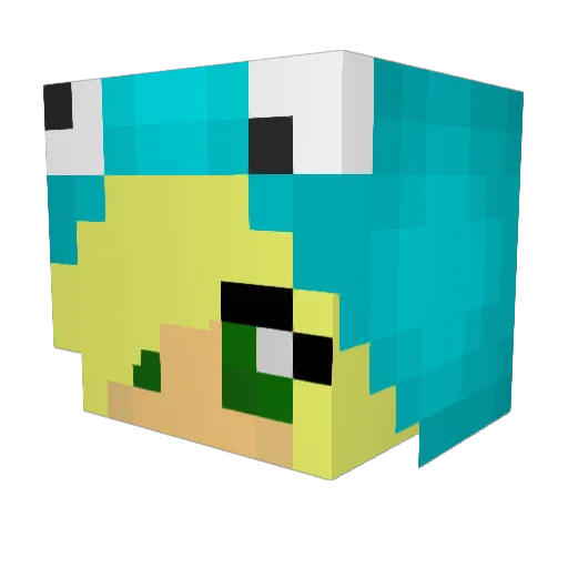 FactionsPlugin Minecraft avatar head, 3D render