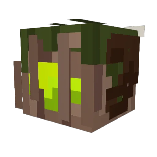 Factoryscz Minecraft avatar head, 3D render