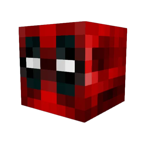 Faculty Minecraft avatar head, 3D render