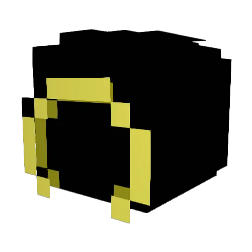Facunc Minecraft avatar head, 3D render