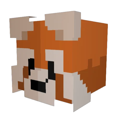 FaddyManatee Minecraft avatar head, 3D render